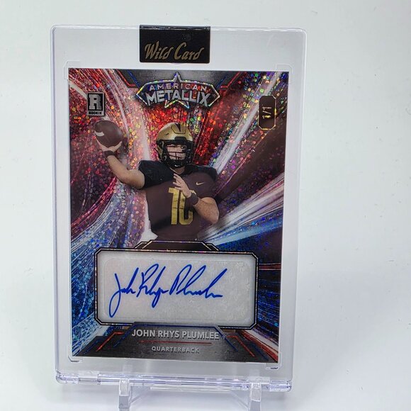 2023 John Rhys Plumlee AUTOGRAPH ROOKIE CARD RC 1 of 1  Seahawks 1/1 UCF - Picture 1 of 2